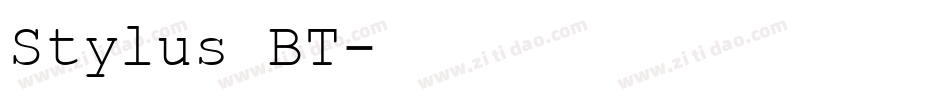 Stylus BT字体转换